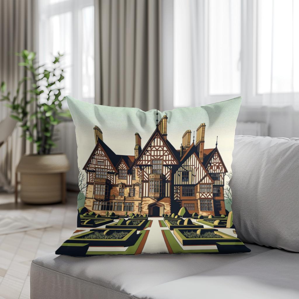 Liverpool Speke Hall Minimalist Vision Cotton Cushion