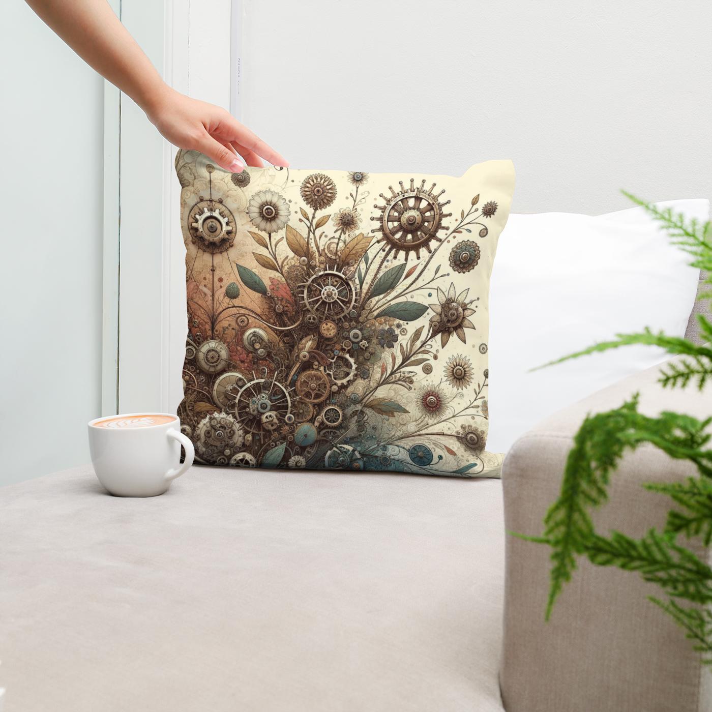 Boundless Mechanica Bloom Cotton Cushion