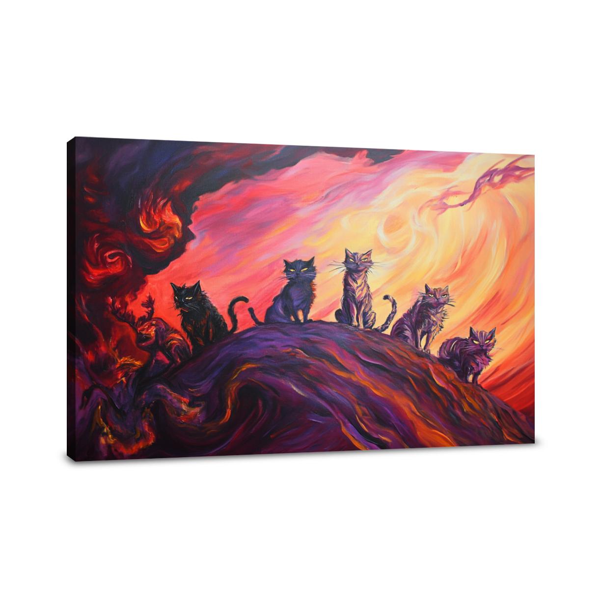 Cats in the Storm Canvas
