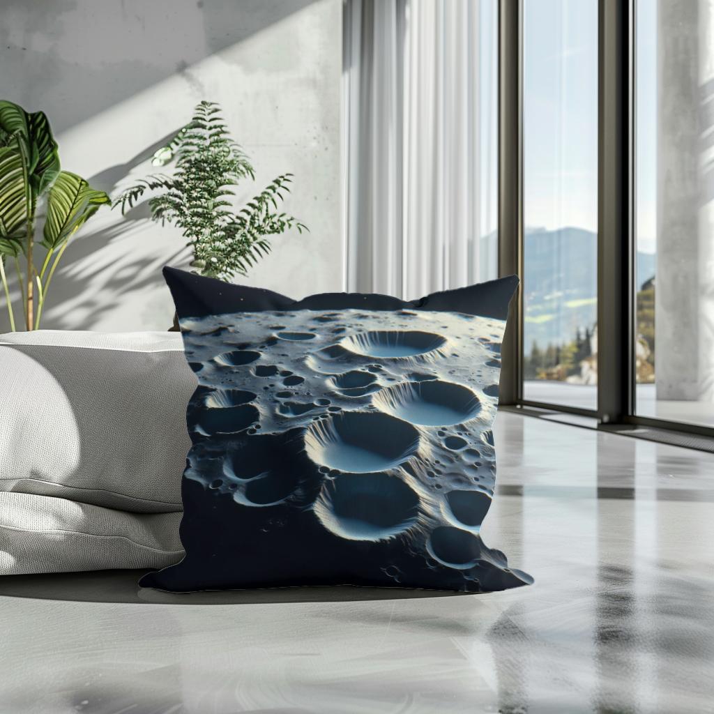 Mercury's Hollows Mystery Cotton Cushion