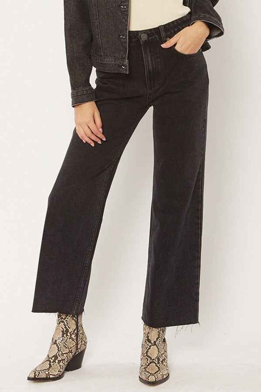 Amuse Society Gabi crop flare denim pant