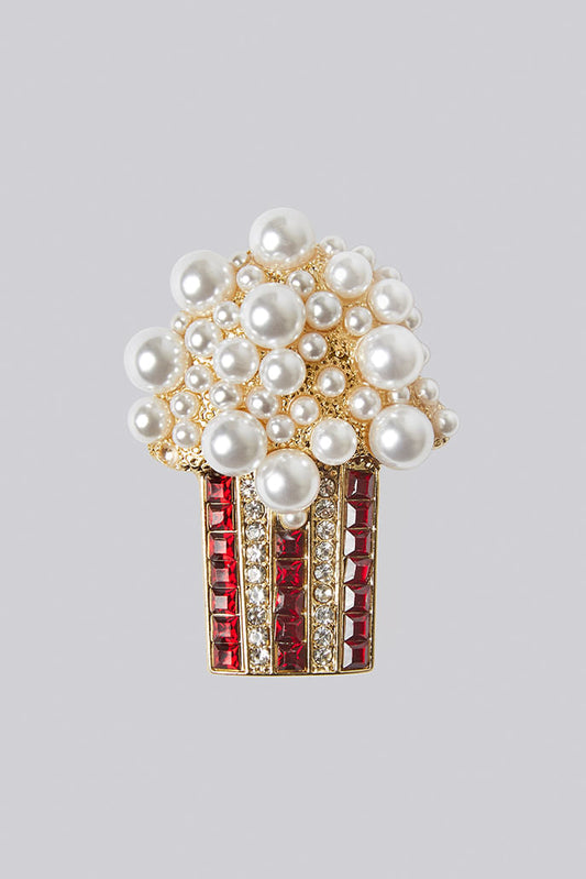 Gala Popcorn Brooch