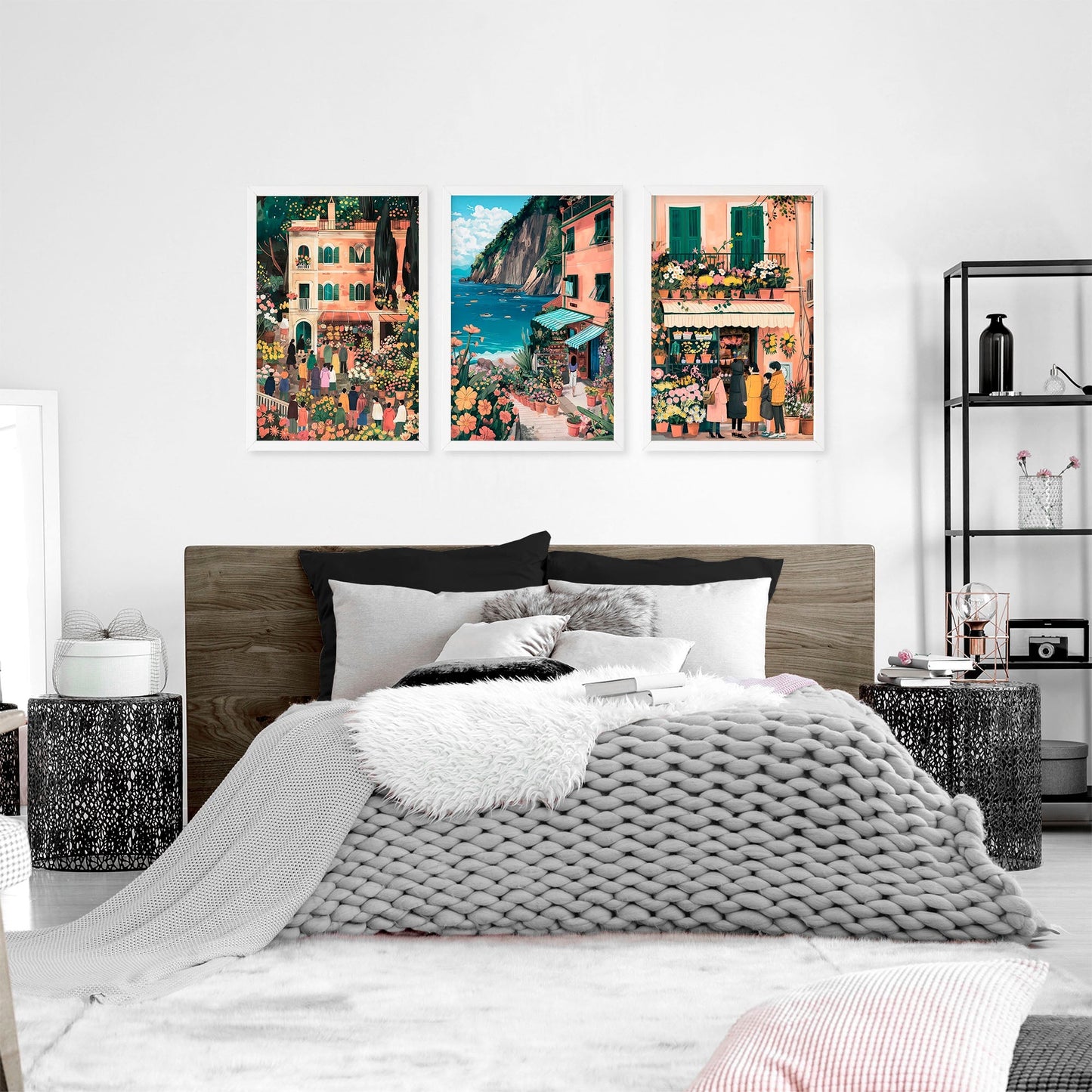 Gallery Wall Frames | Set of 3 Italian Lifestyle Wall art Prints