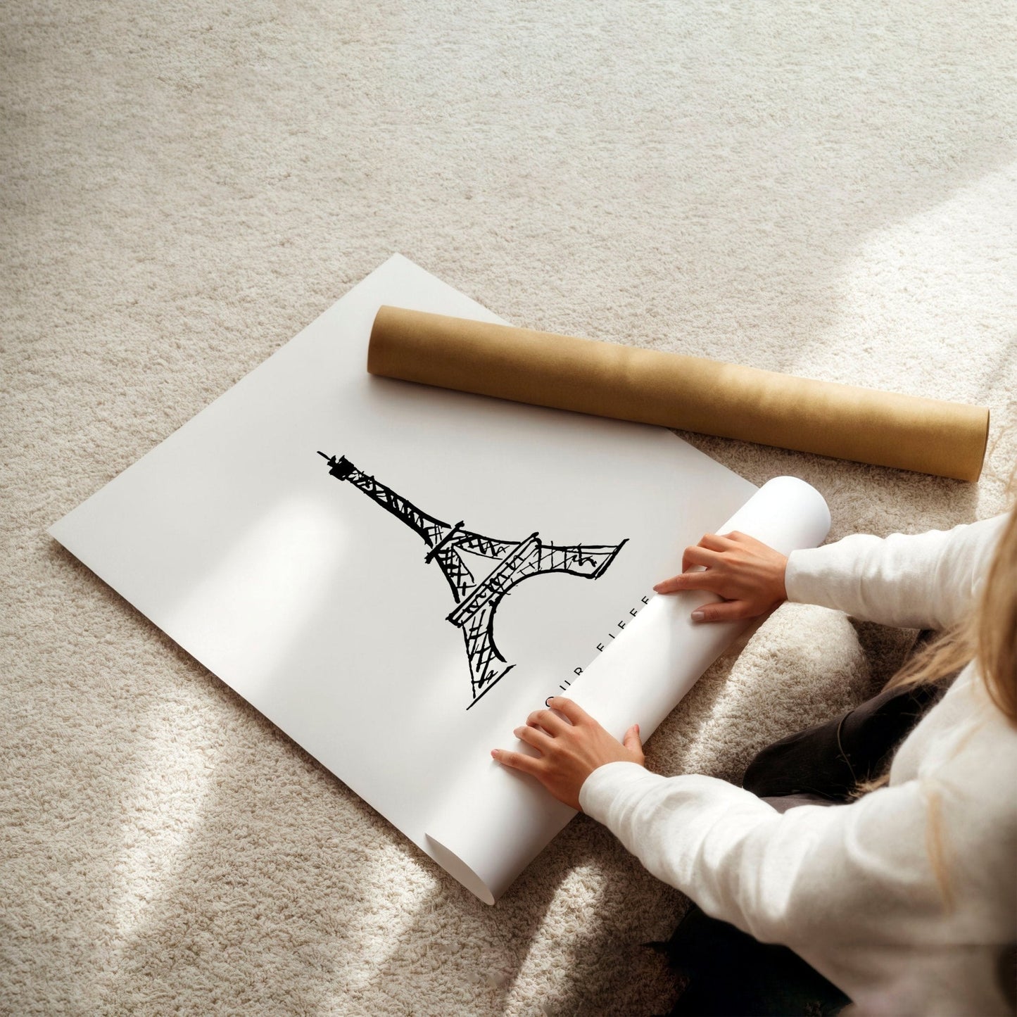 Gallery Wall Framing | Set of 3 Paris Landmarks Wall art Prints