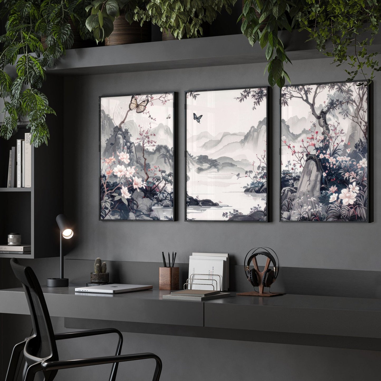 Gallery Wall Prints | Set of 3 Chinoiserie Wall art Prints