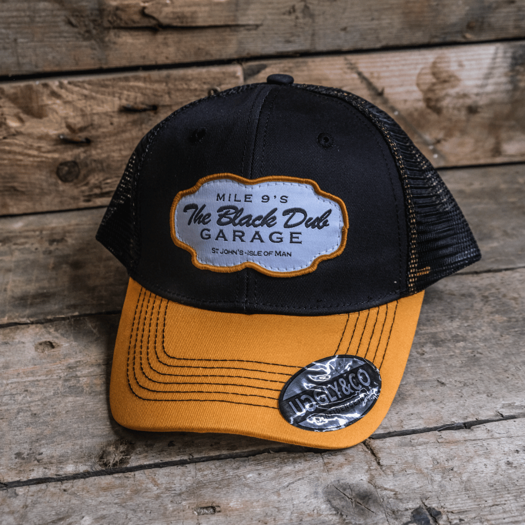 Black & Yellow Black Dub Garage Trucker Hat