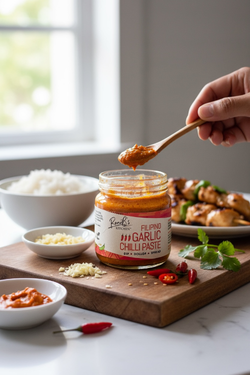 Filipino Garlic Chilli Paste with Scotch Bonnets | Great British Food Awards Gold Winner | 190ml
