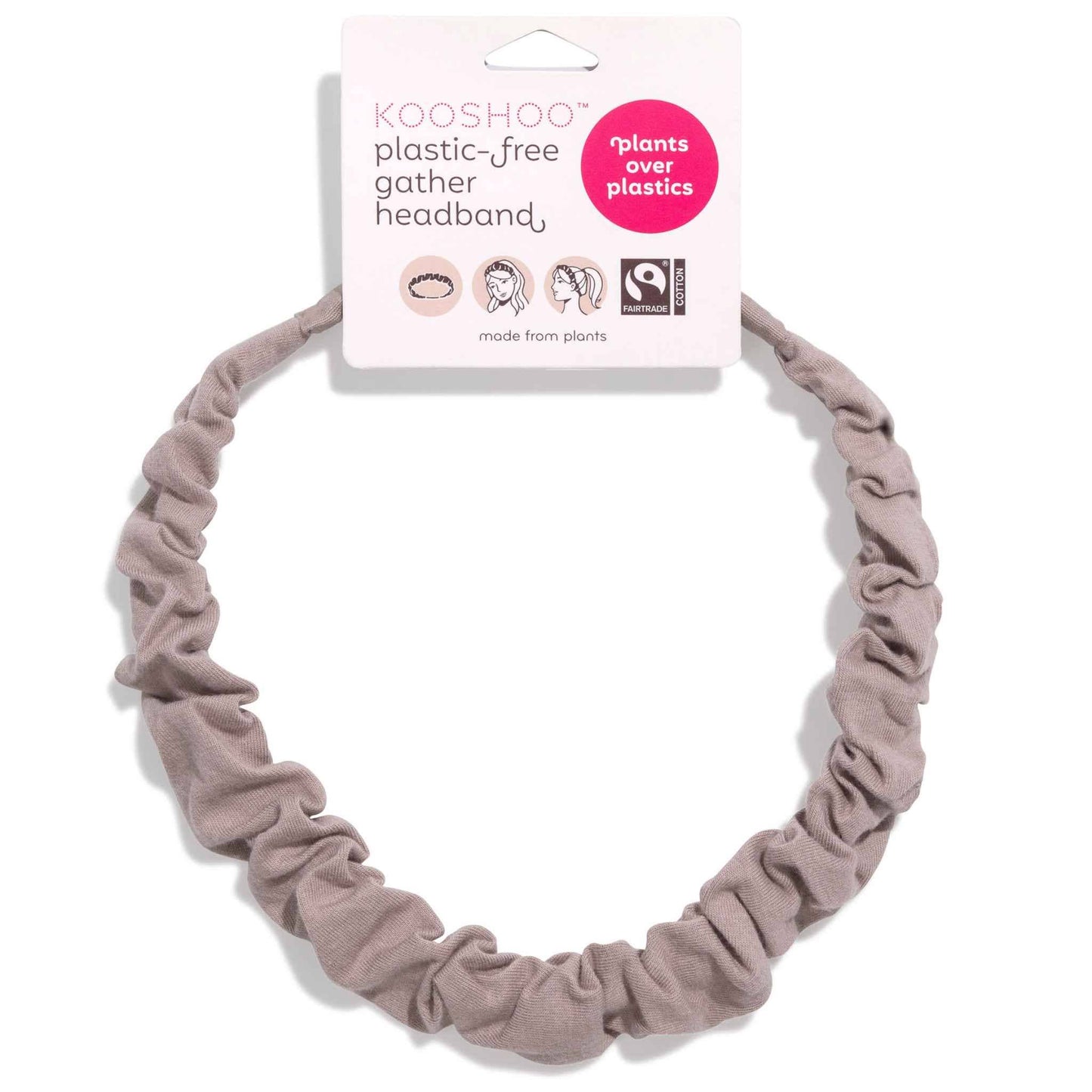 Gather Headband – Organic Plastic-Free Ruched Headband