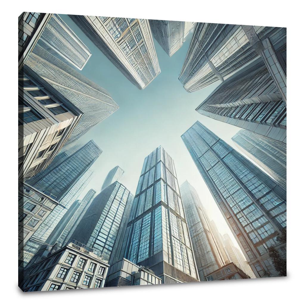 Towering Skyscraper Canvas