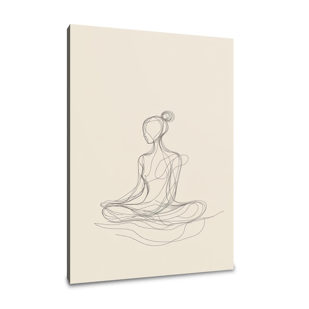 Meditating Figure Canvas