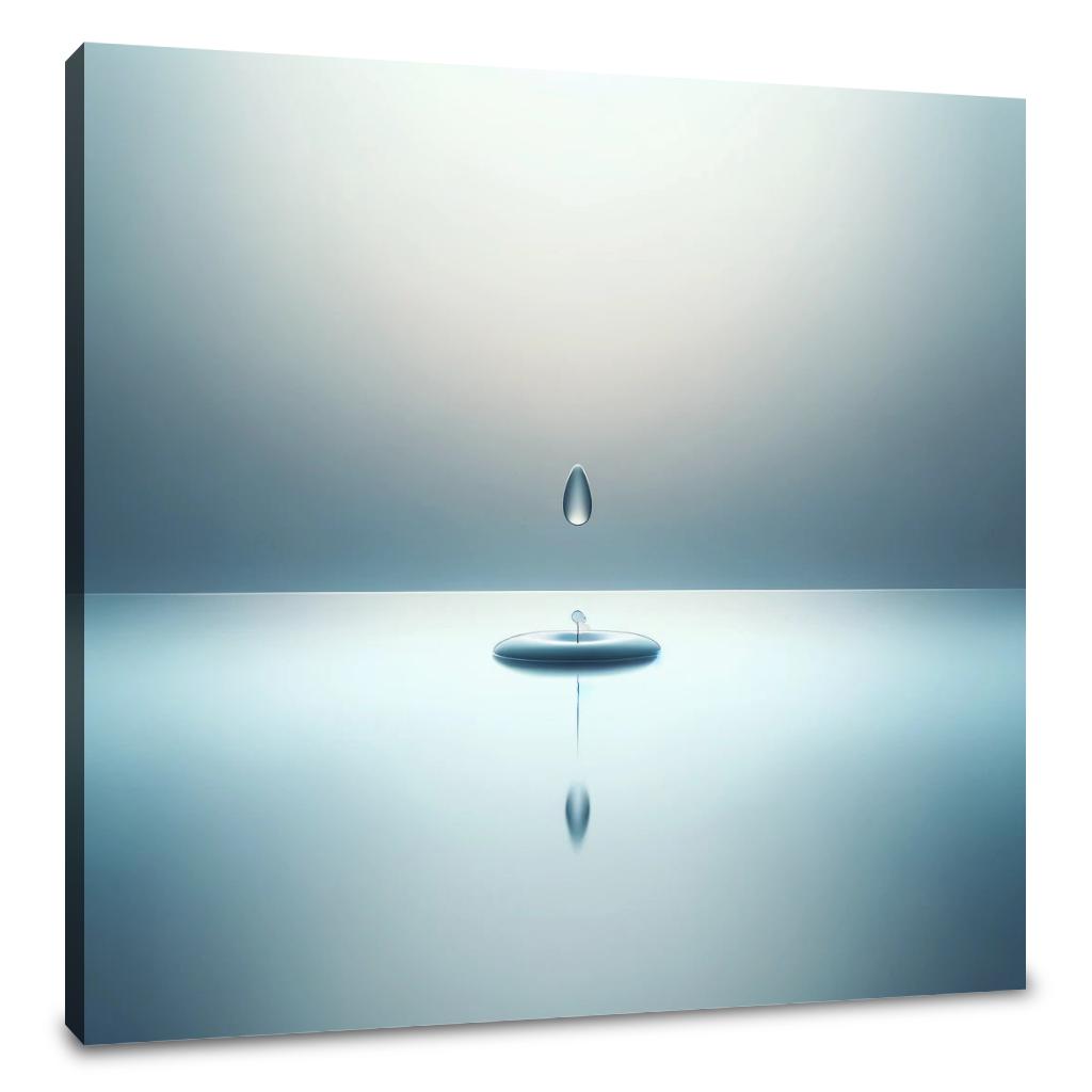 Serene Droplet Canvas