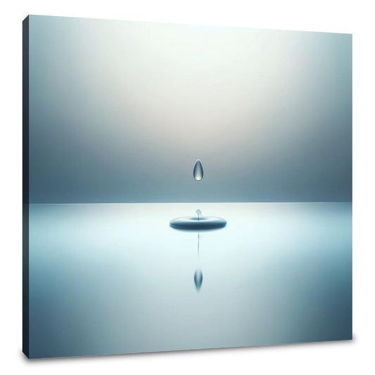 Serene Droplet Canvas