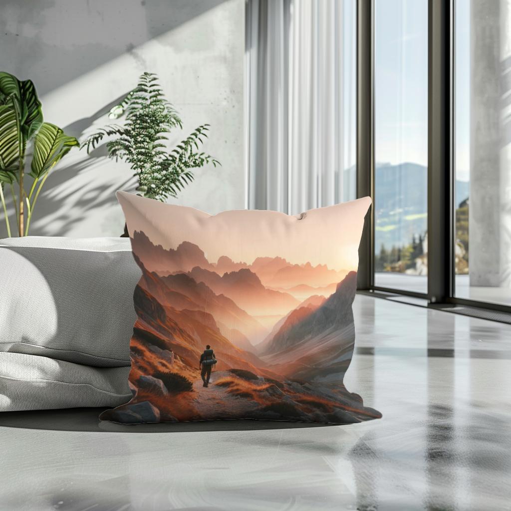Sunrise Summit Cotton Cushion