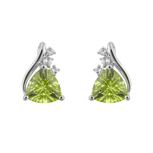 Elements Gold Trillion Semi-Precious Stud Earrings