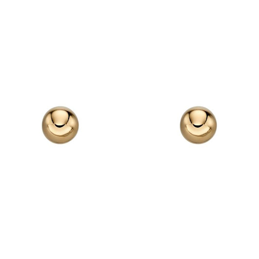 Elements Gold Ball Stud Earrings