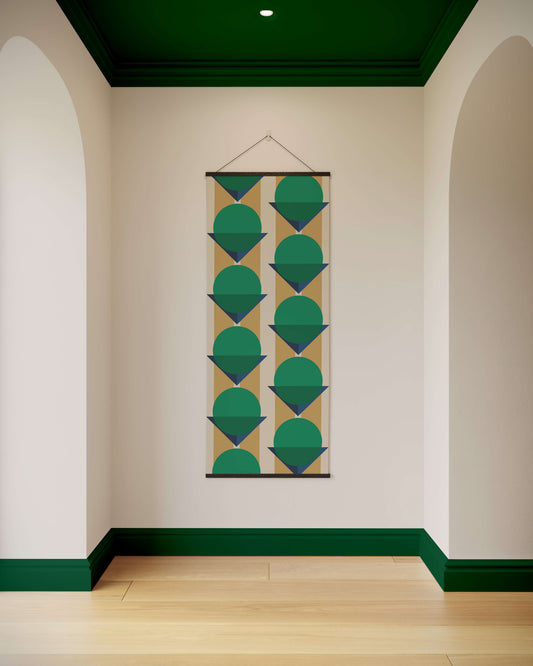 Bauhaus Geometric Tapestry
