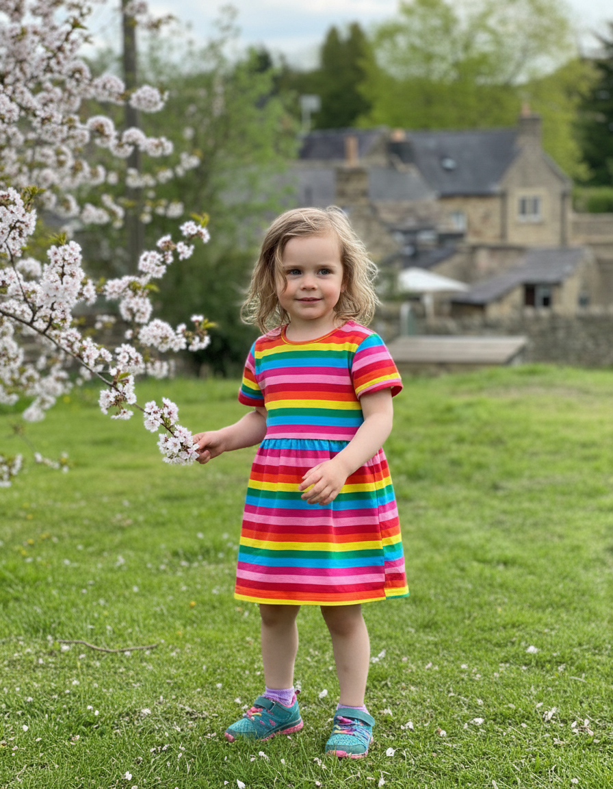 Rainbow Kid Dress
