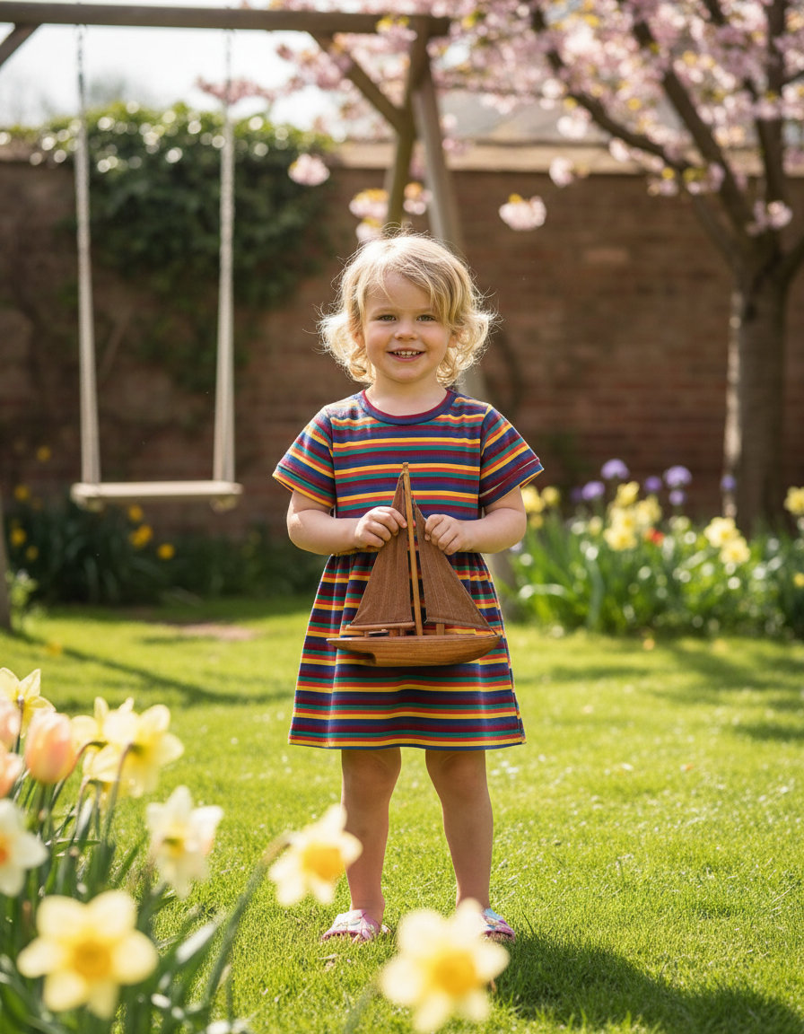 Hazel Rainbow Kid Dress