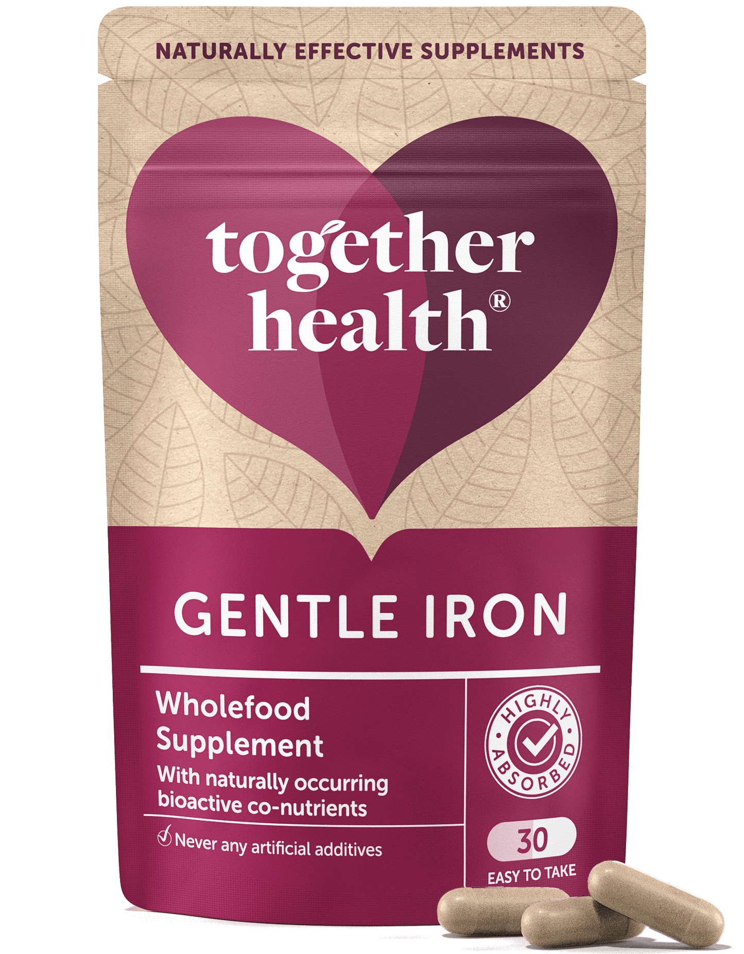 Gentle Iron – Iron Supplement – 30 Capsules