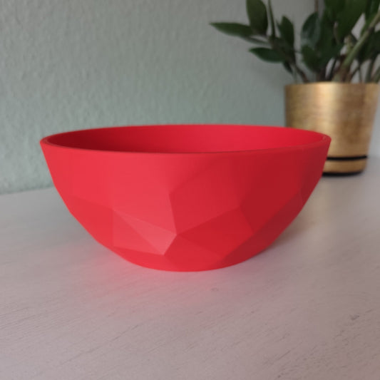 Low Poly Design Snack Bowl - Modern Nacho & Nibble Dish