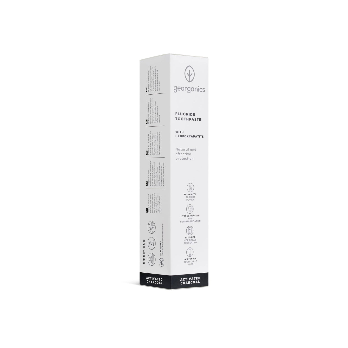 Georganics Next Generation Toothpaste with Hydroxyapatite – Activated Charcoal