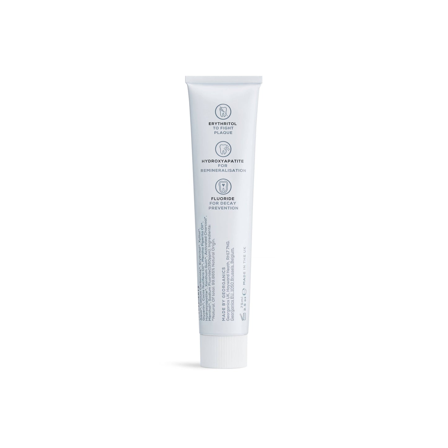 Georganics Next Generation Toothpaste with Hydroxyapatite – Activated Charcoal