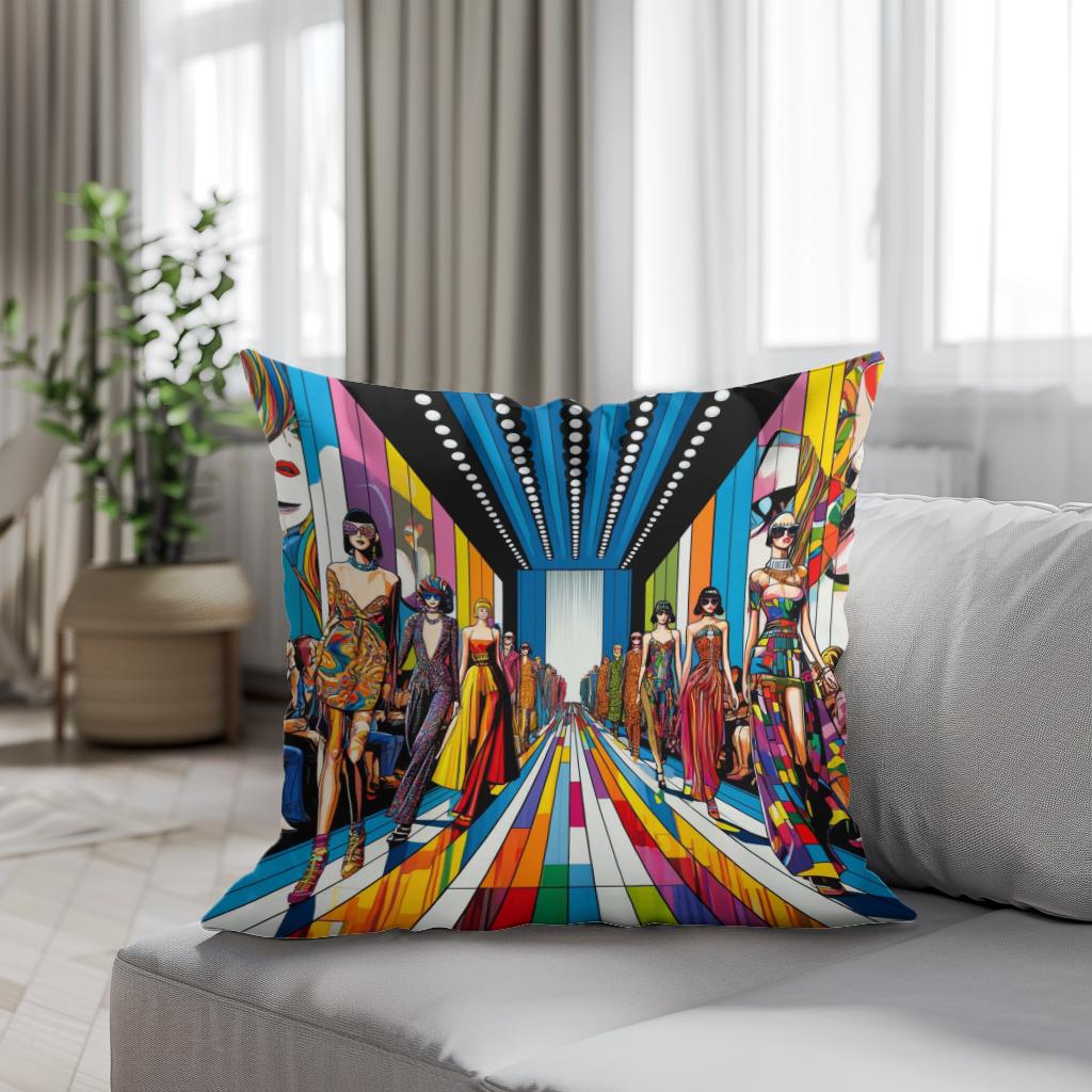 Pop Art Fashion Spectacle Cotton Cushion