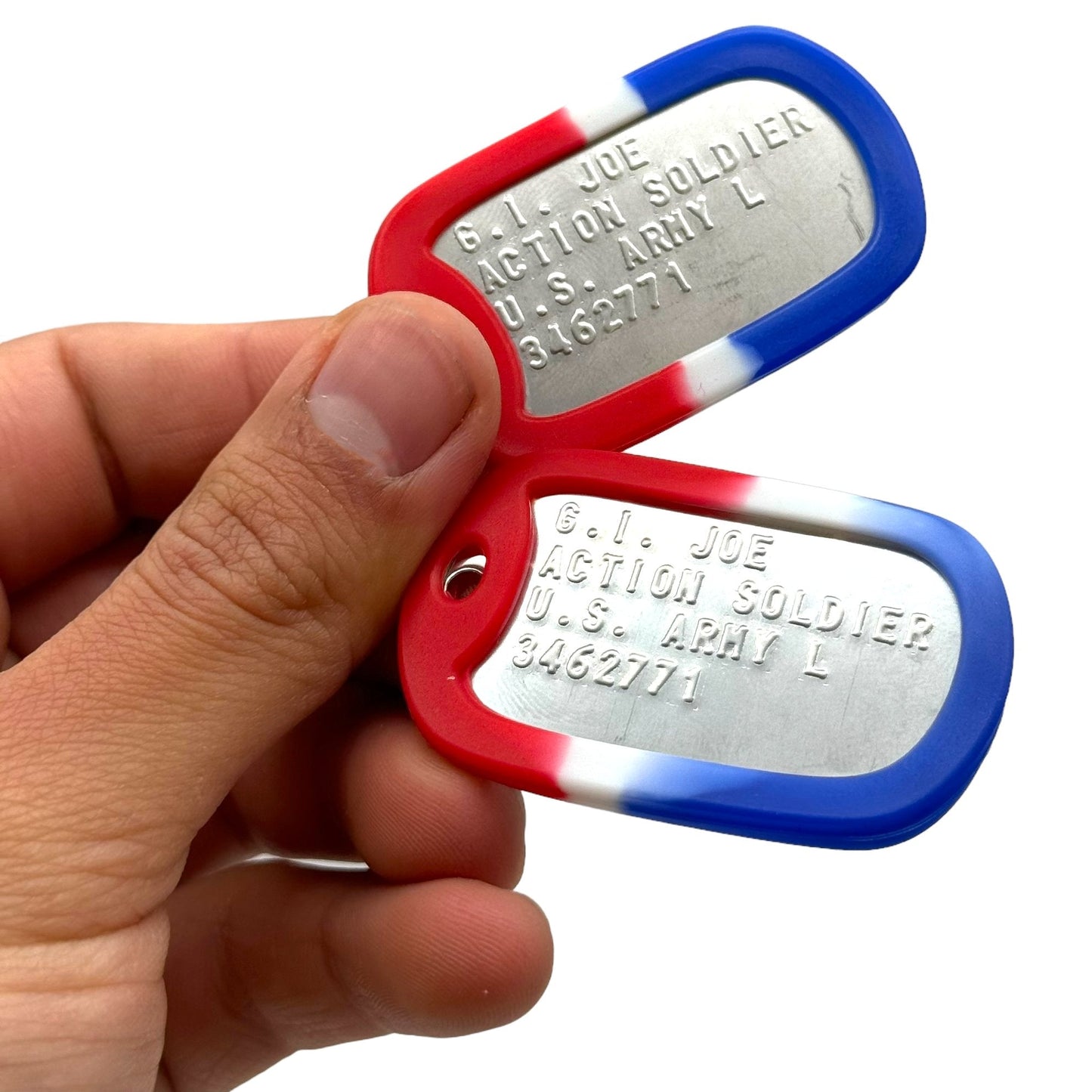 'G.I. JOE' Military Dog Tags - Cosplay Costume Prop Replica - Stainless Steel Chains Included