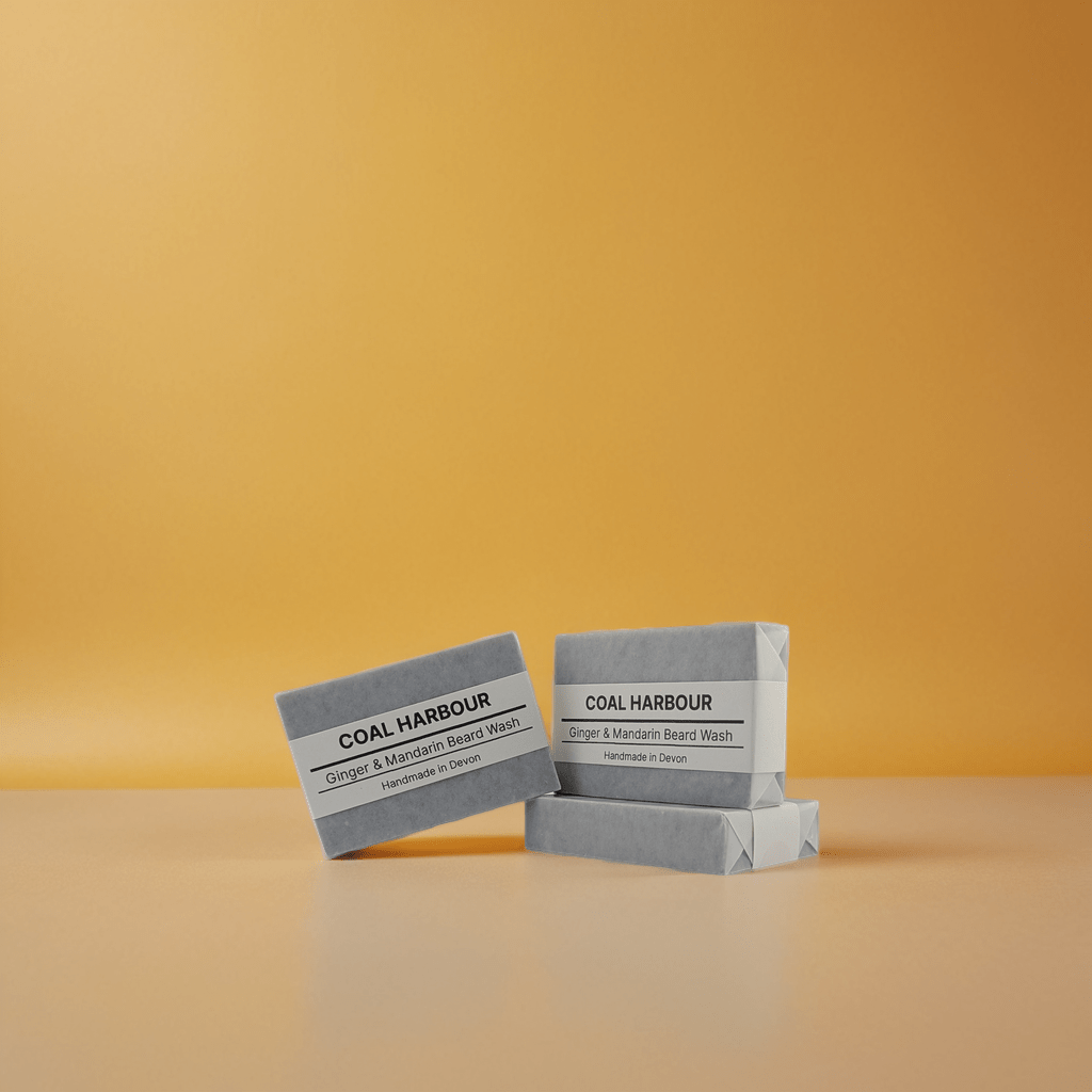 Ginger, Mandarin & Dead Sea Mud 100g Beard Wash Bar