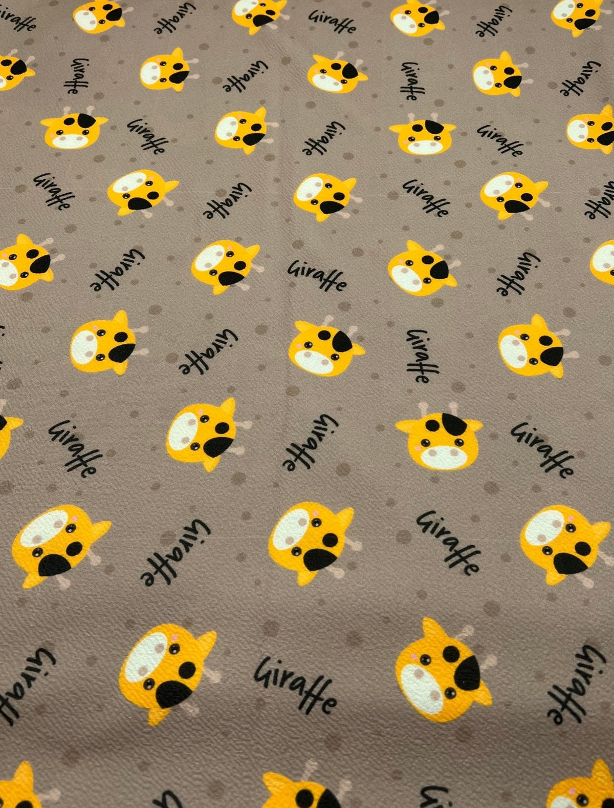 Giraffe Print Liverpool Bullet Stretch Fabric
