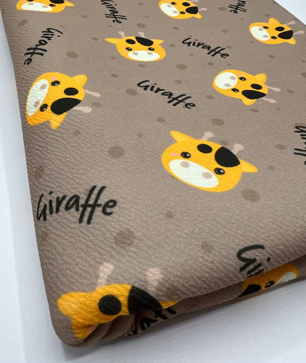 Giraffe Print Liverpool Bullet Stretch Fabric