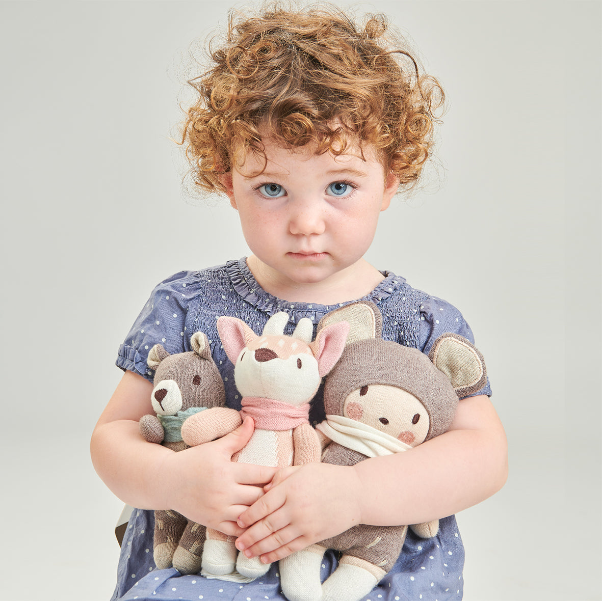 Finbar The Hare Knitted Toy + Gift Box