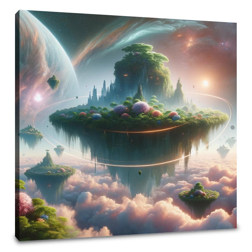 Floating Oasis Canvas