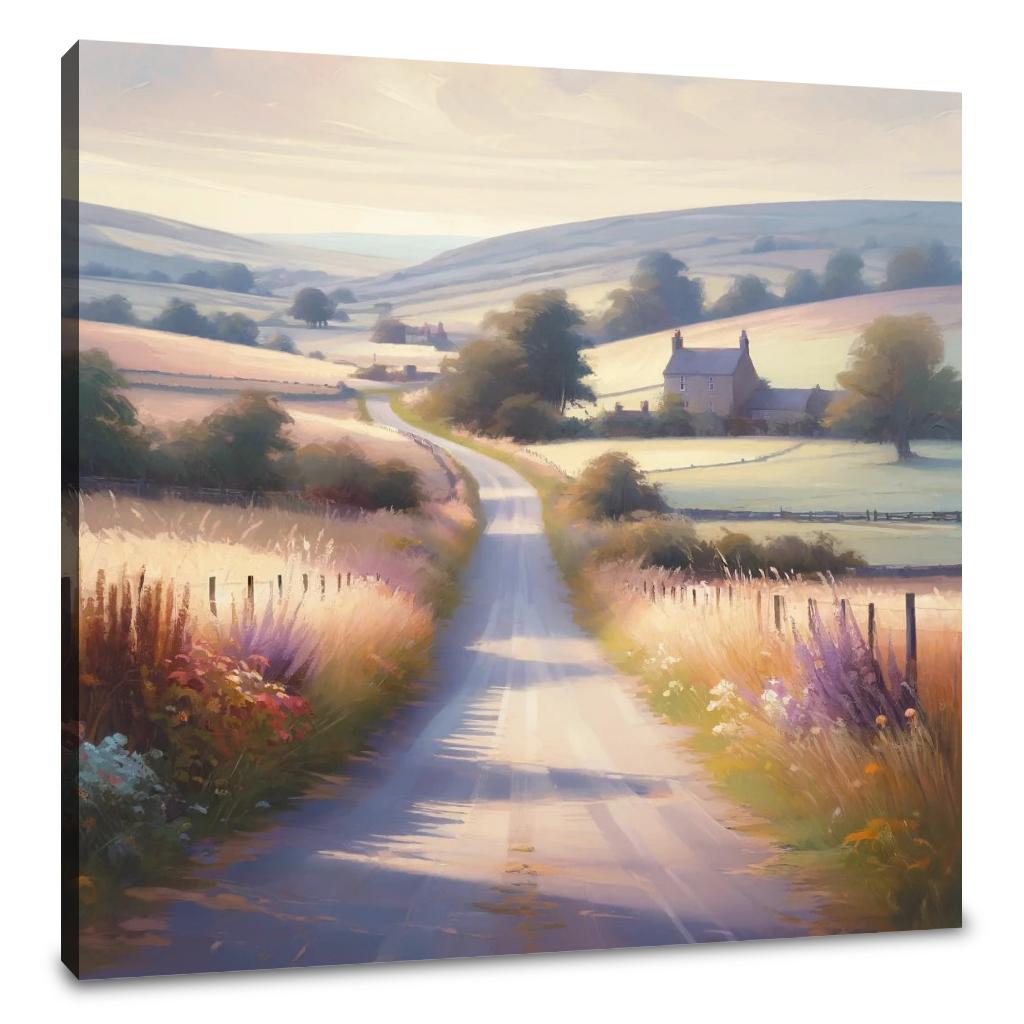 Countryside Road Canvas