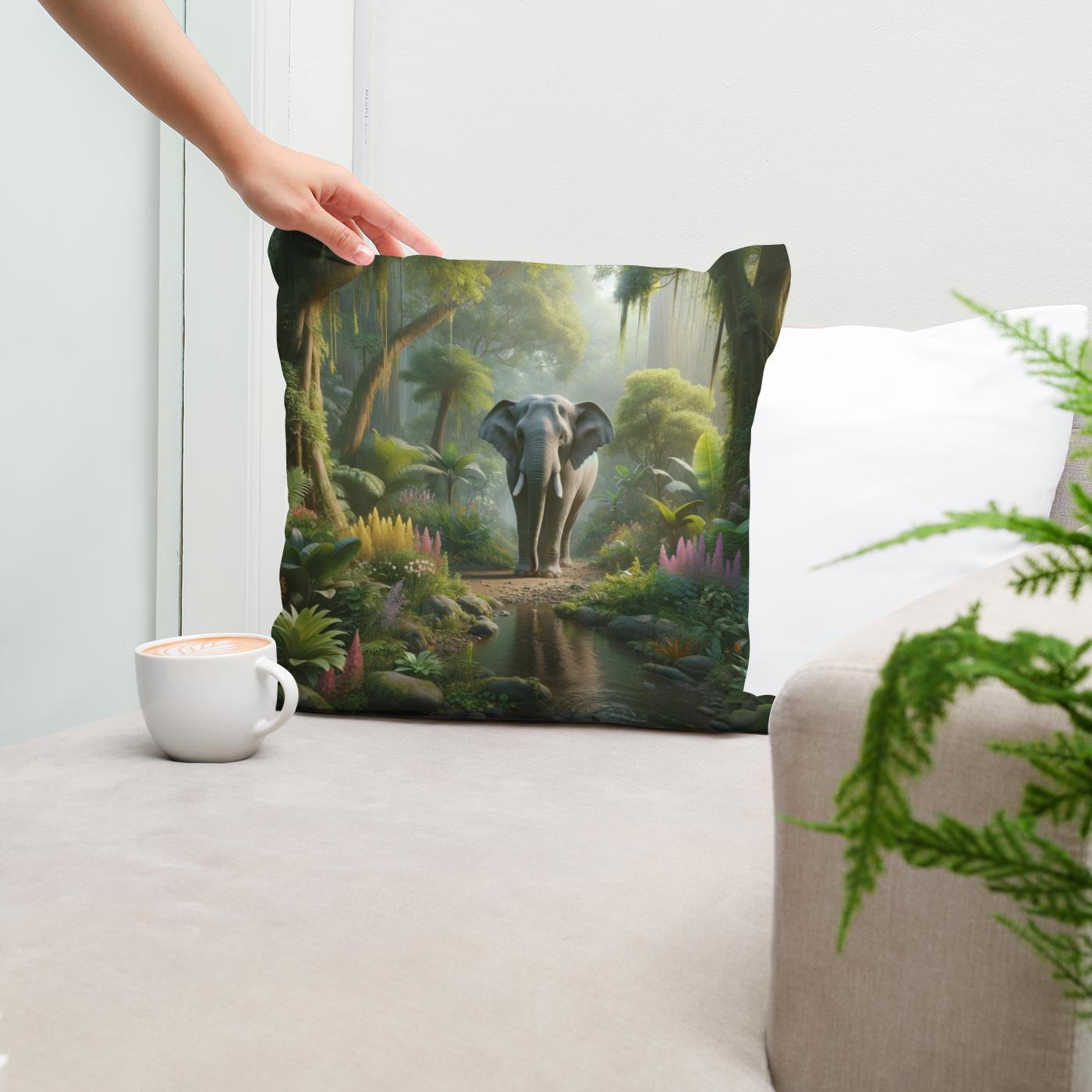 Serenity Jungle Cotton Cushion
