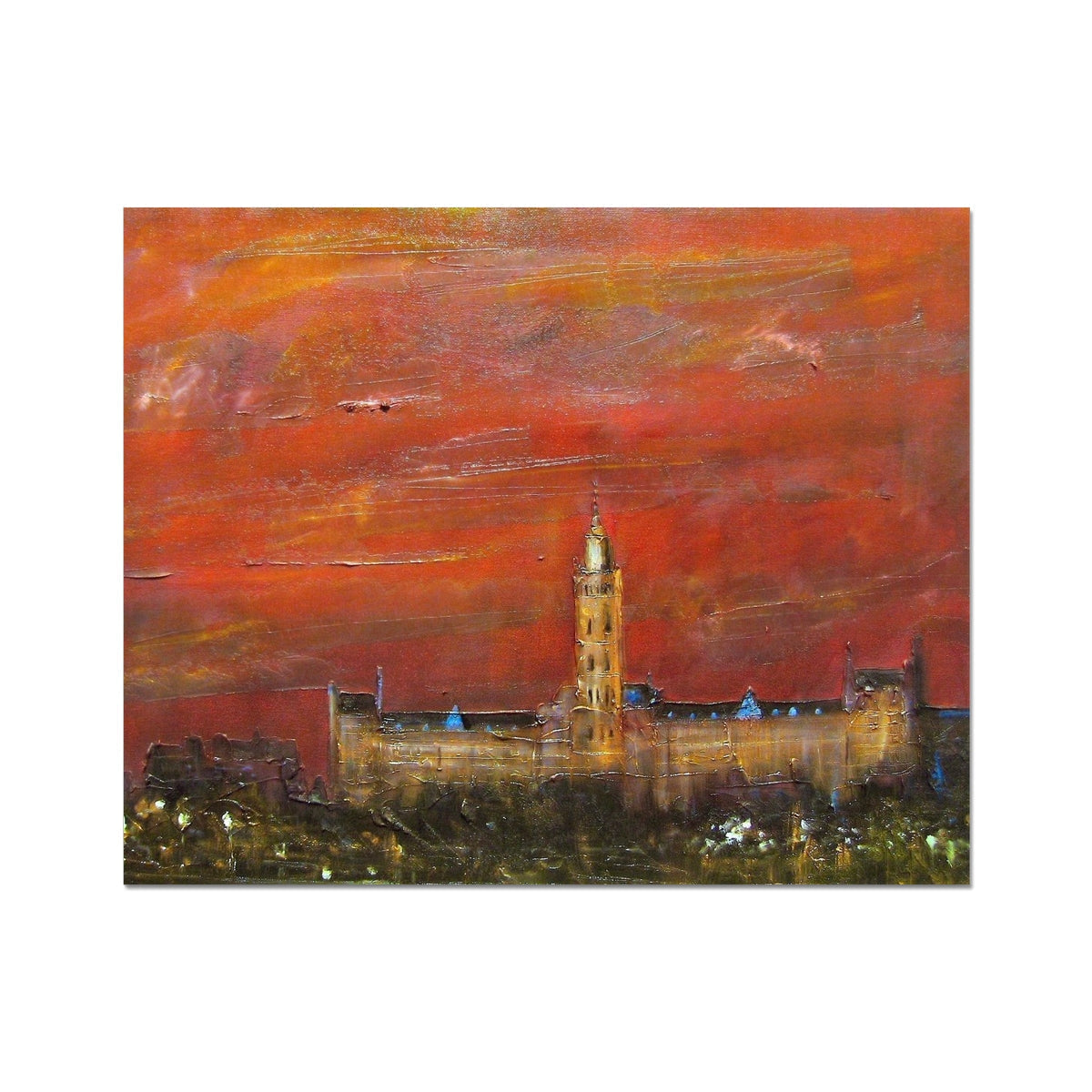 Glasgow University Dusk Artist Proof Collector Print