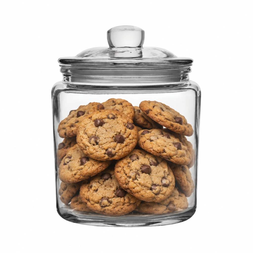 Biscotti Glass Jar - 0.9L