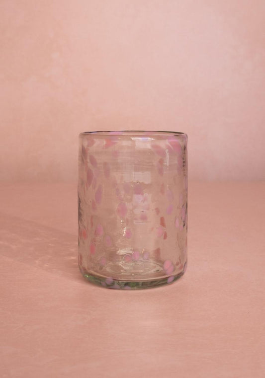 Louisa Confetti Tumbler, Pink - Set of 4