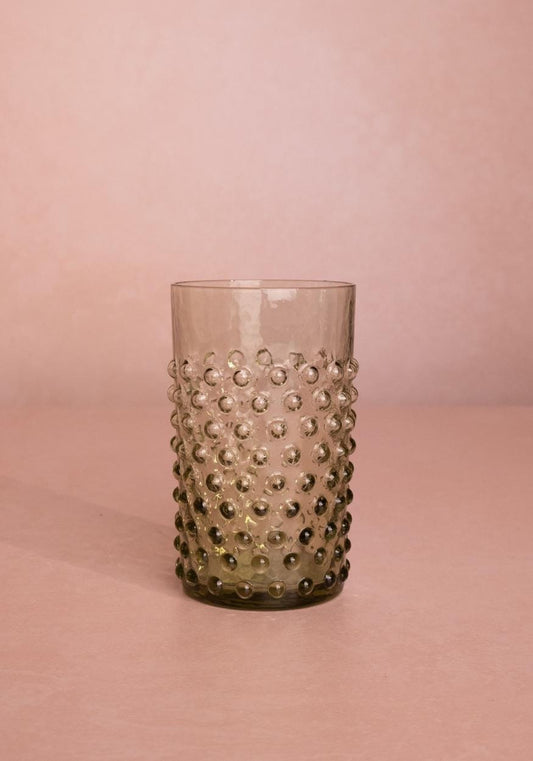 Olive Green Dew Drop Tumblers - Set of 4