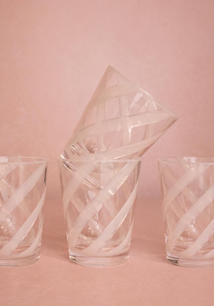 Poolside Gossip - Translucent White Acrylic Tumbler x 6