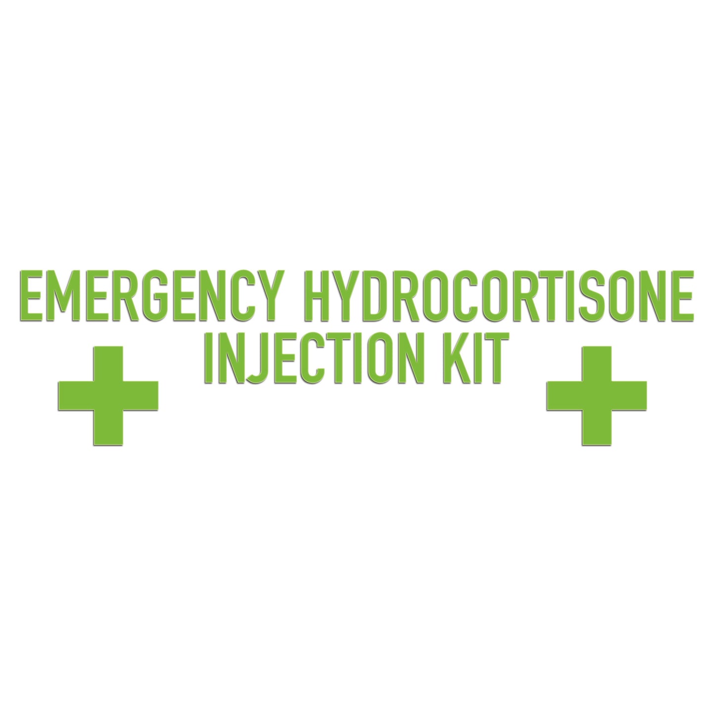 Emergency Hydrocortisone Injection Kit Sticker