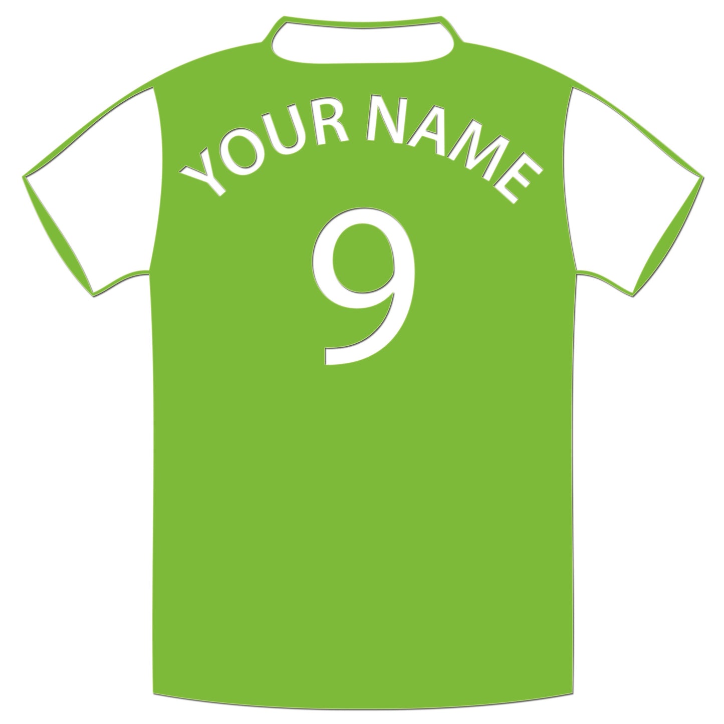Personalised Football Shirt Sticker
