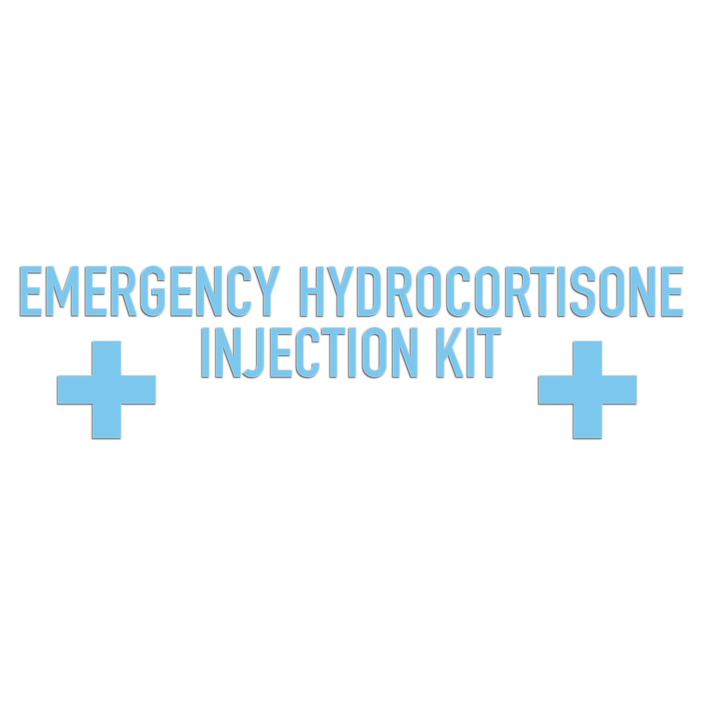 Emergency Hydrocortisone Injection Kit Sticker
