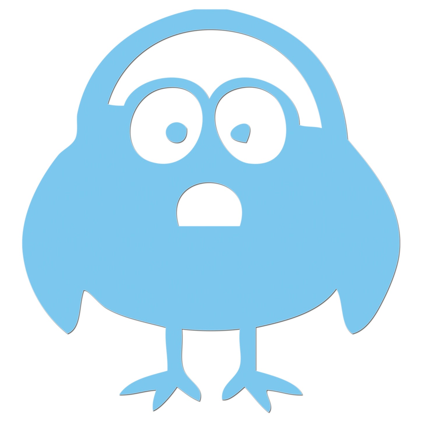 Funny Cartoon Bird Sticker