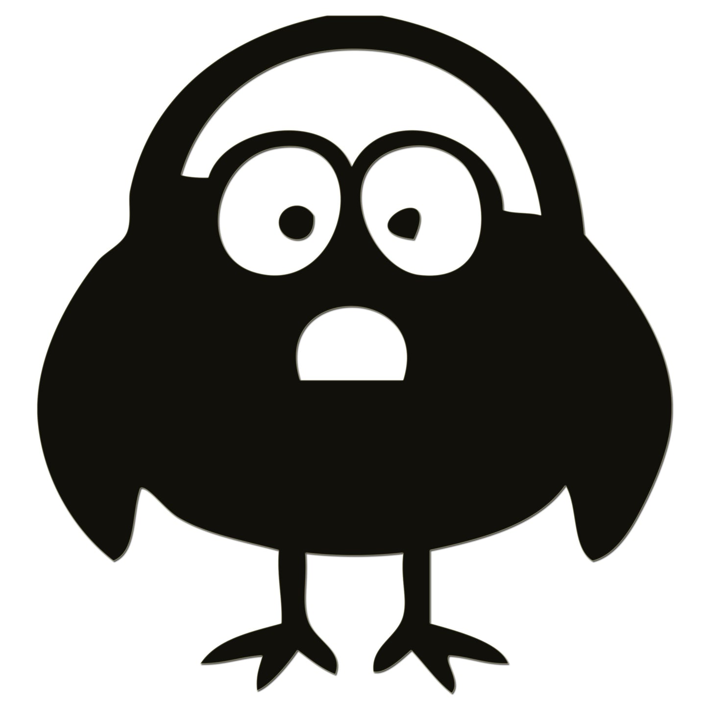 Funny Cartoon Bird Sticker