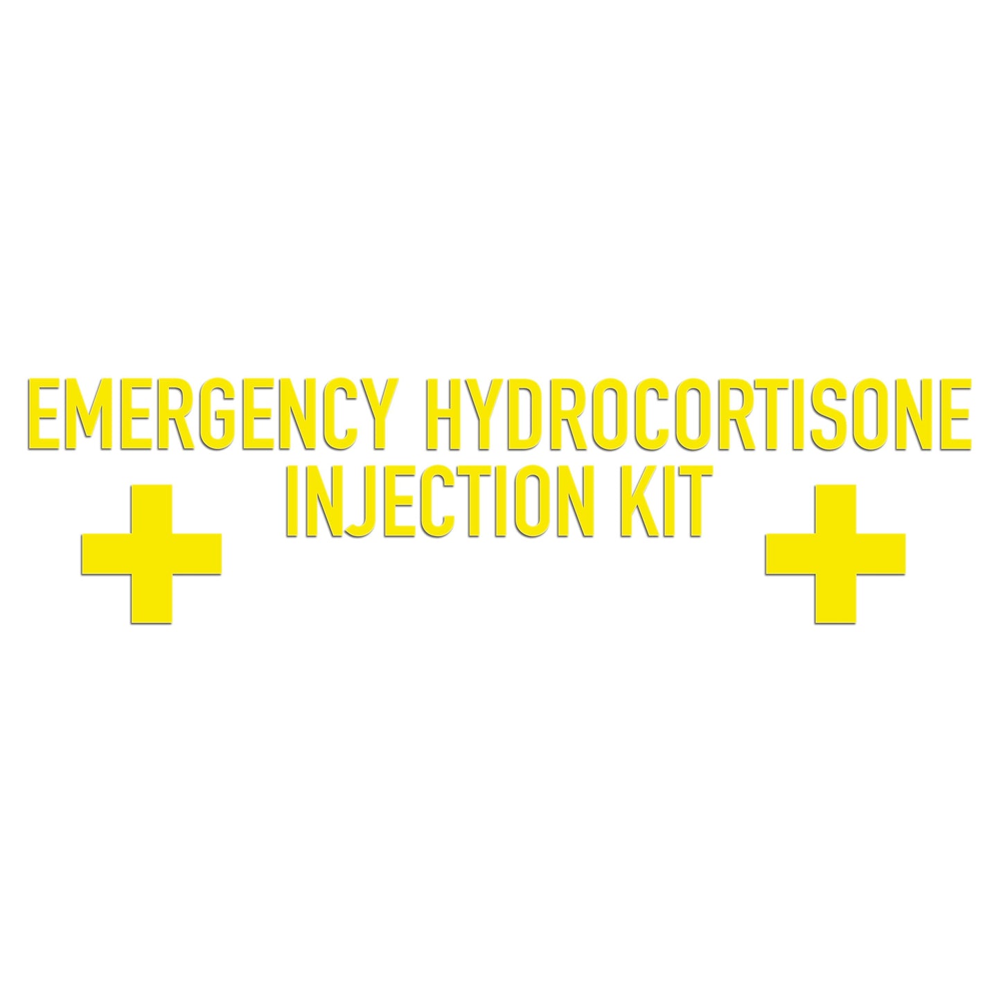 Emergency Hydrocortisone Injection Kit Sticker