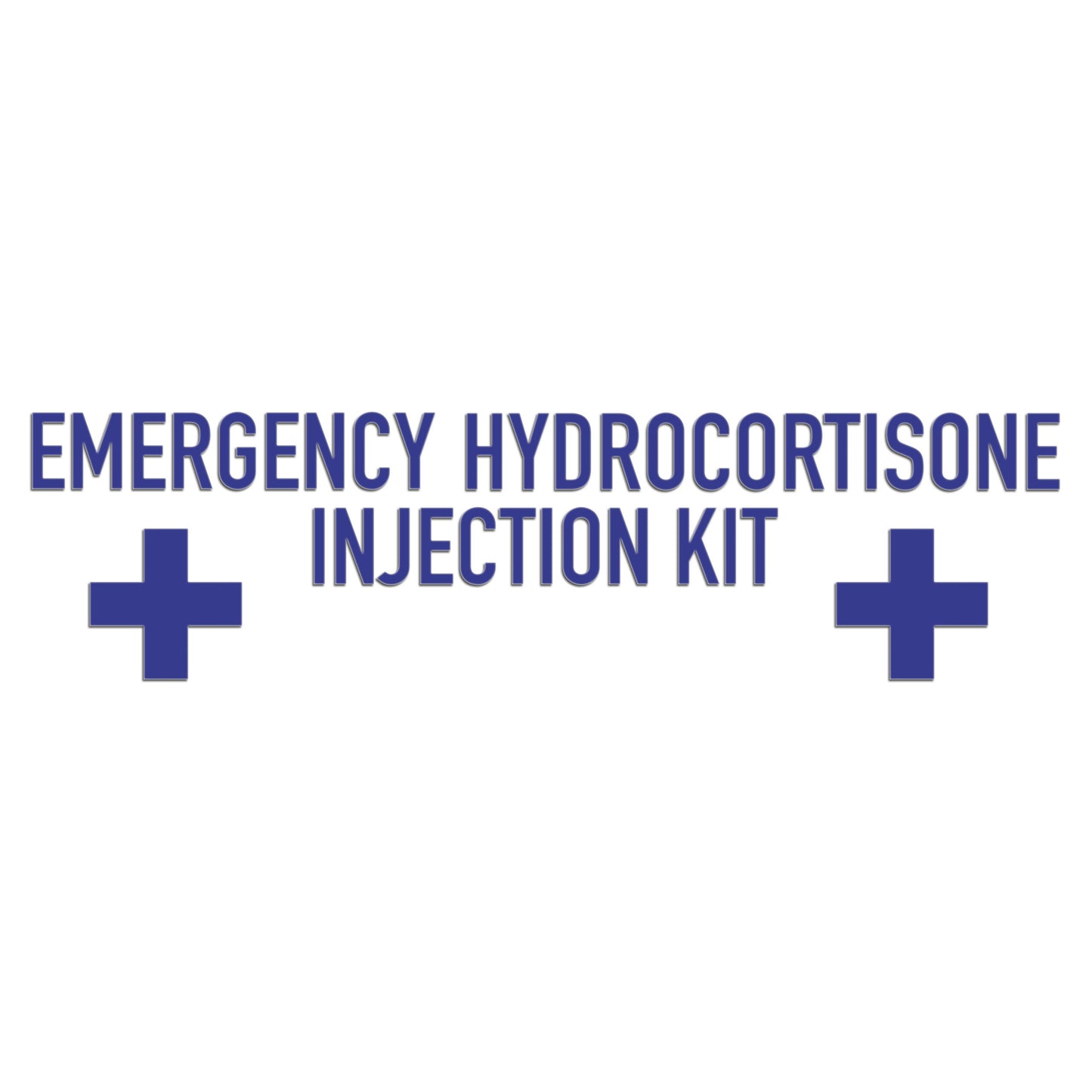Emergency Hydrocortisone Injection Kit Sticker