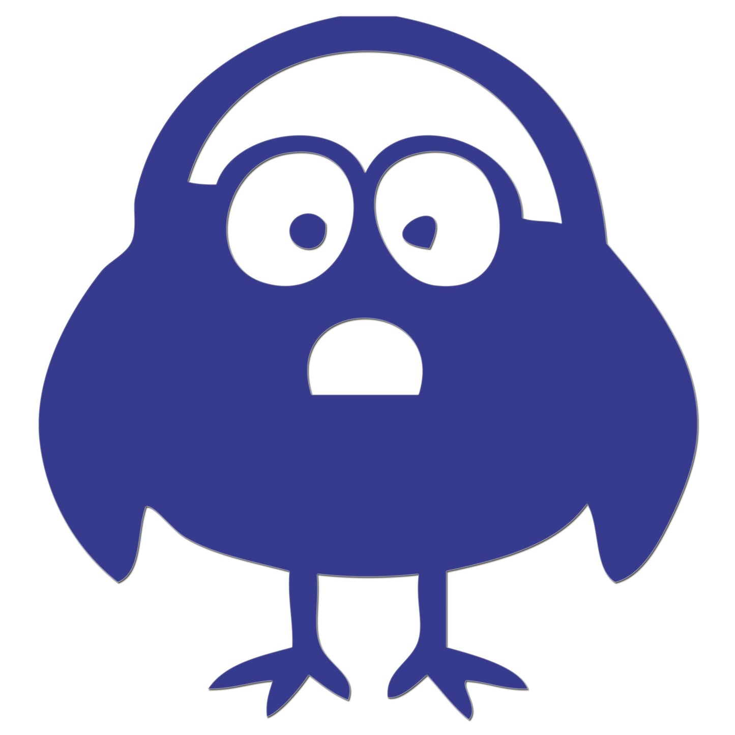 Funny Cartoon Bird Sticker