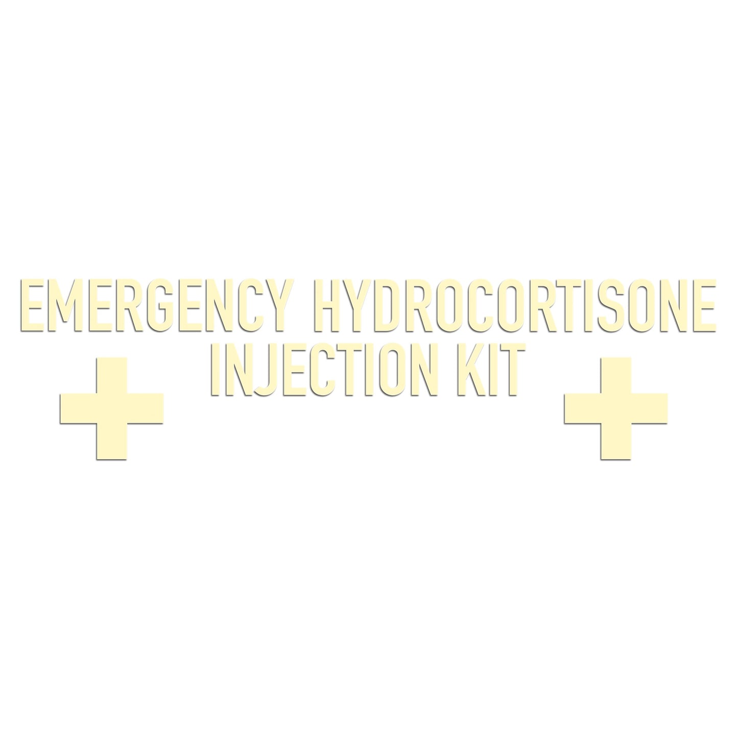 Emergency Hydrocortisone Injection Kit Sticker