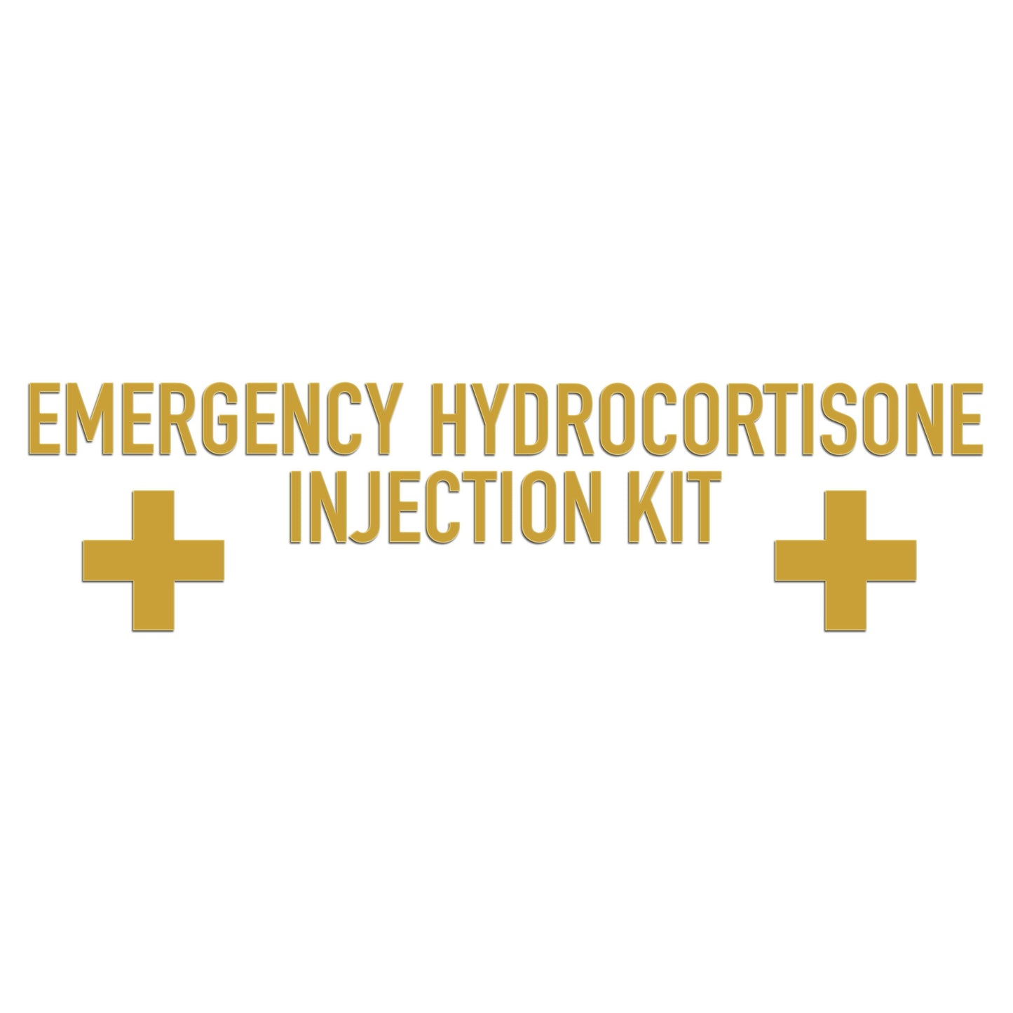 Emergency Hydrocortisone Injection Kit Sticker